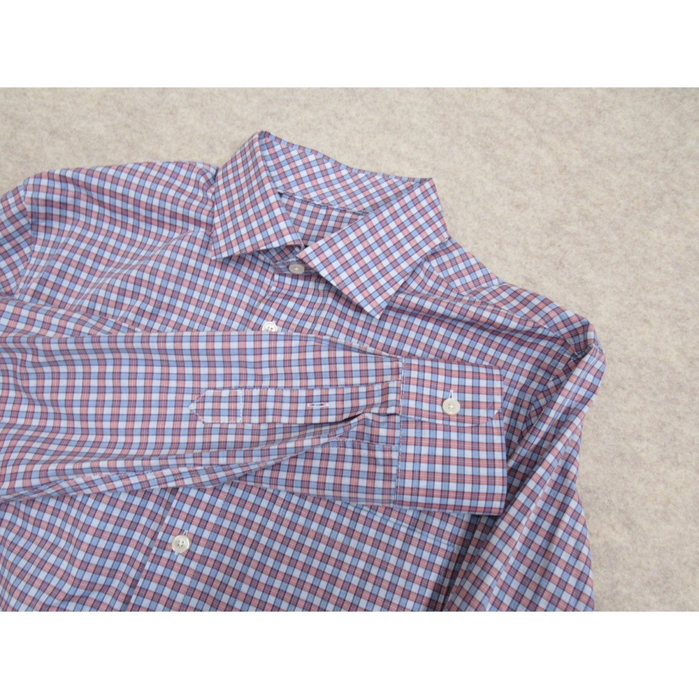 Bobby Jones 1930 Mens Blue Red Plaid Cotton Button Down Shirt BJ540126 M